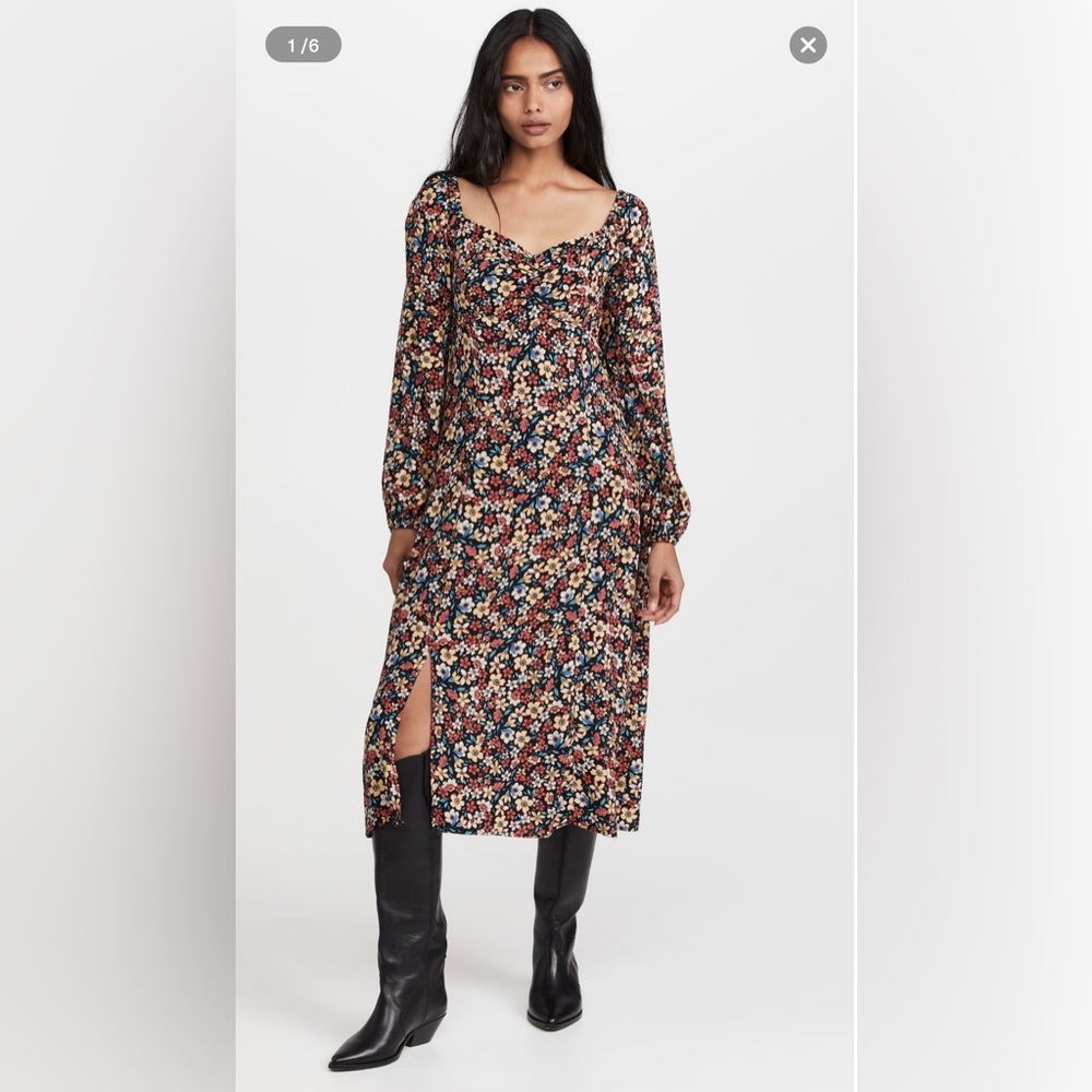 Shopbop Lost + Wander Paradise Valley Midi Dress sz xs